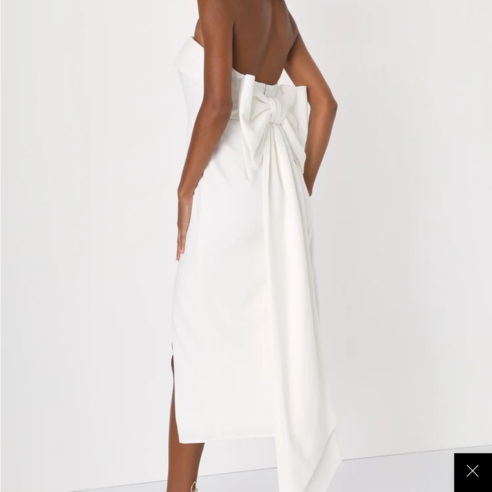 LuLus White Bridal Dress